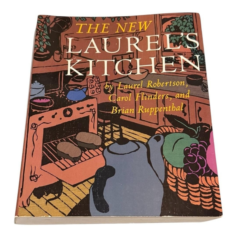 Vintage The New Laurel's Kitchen Vegetarian Cookbook Paperback Ten Speed Press